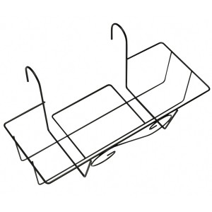 Cesto per balconiera antracite, 55 cm, in metallo per fioriere e vasi.