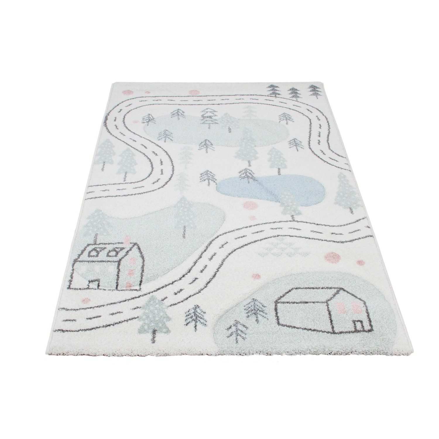 Tappeto Cameretta Bambini Linnea RugVista 140x200 Cm - In Polipropilene, Certificato OEKO-TEX, Verde