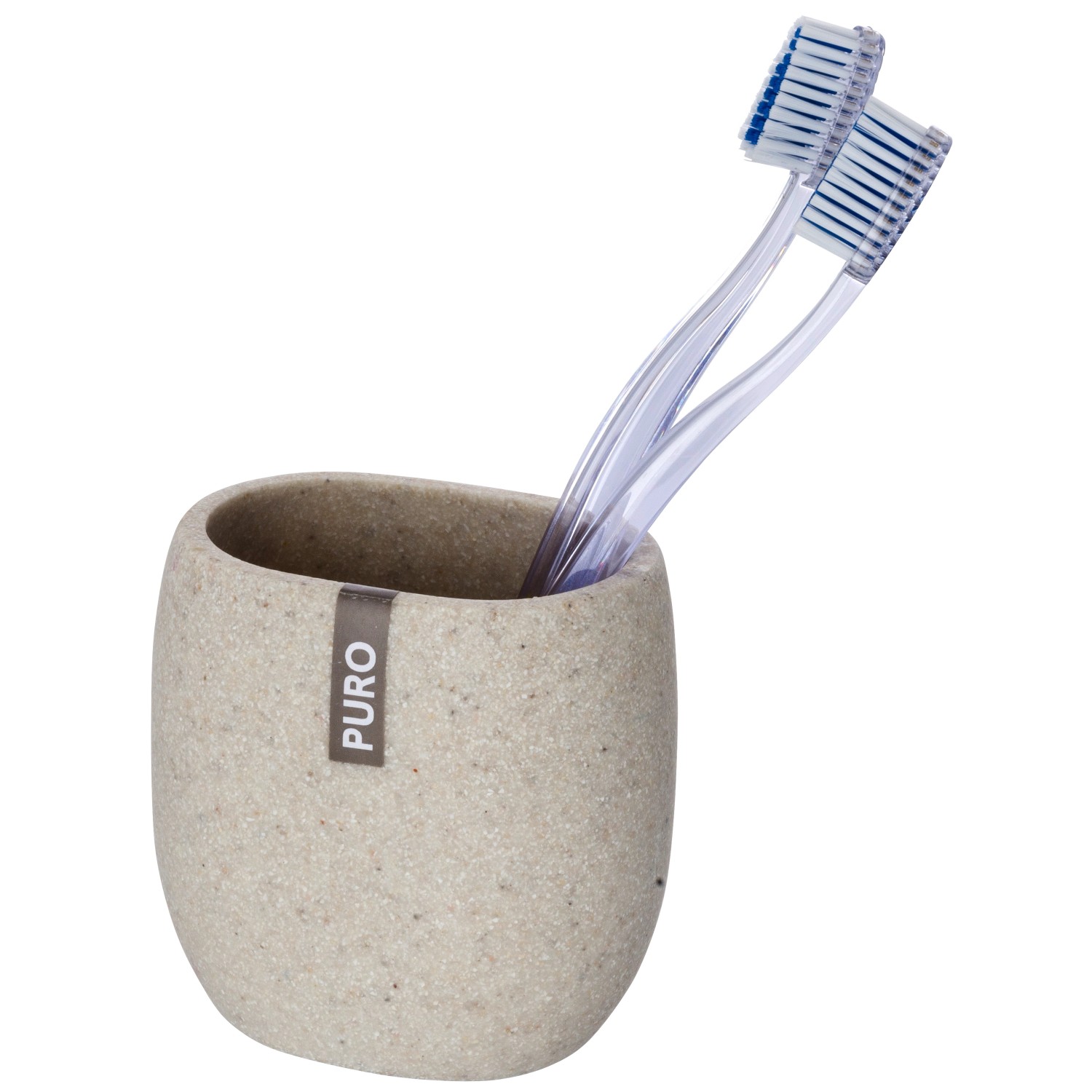 Portaspazzolini Da Bagno 3 Pz - Bicchieri 300 Ml, Plastica PP, Bianco/Grigio/Marrone - Foto 9