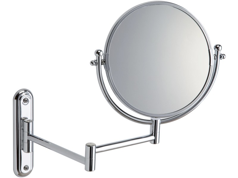 Specchio ingranditore quadro con doppio snodo - Linea G