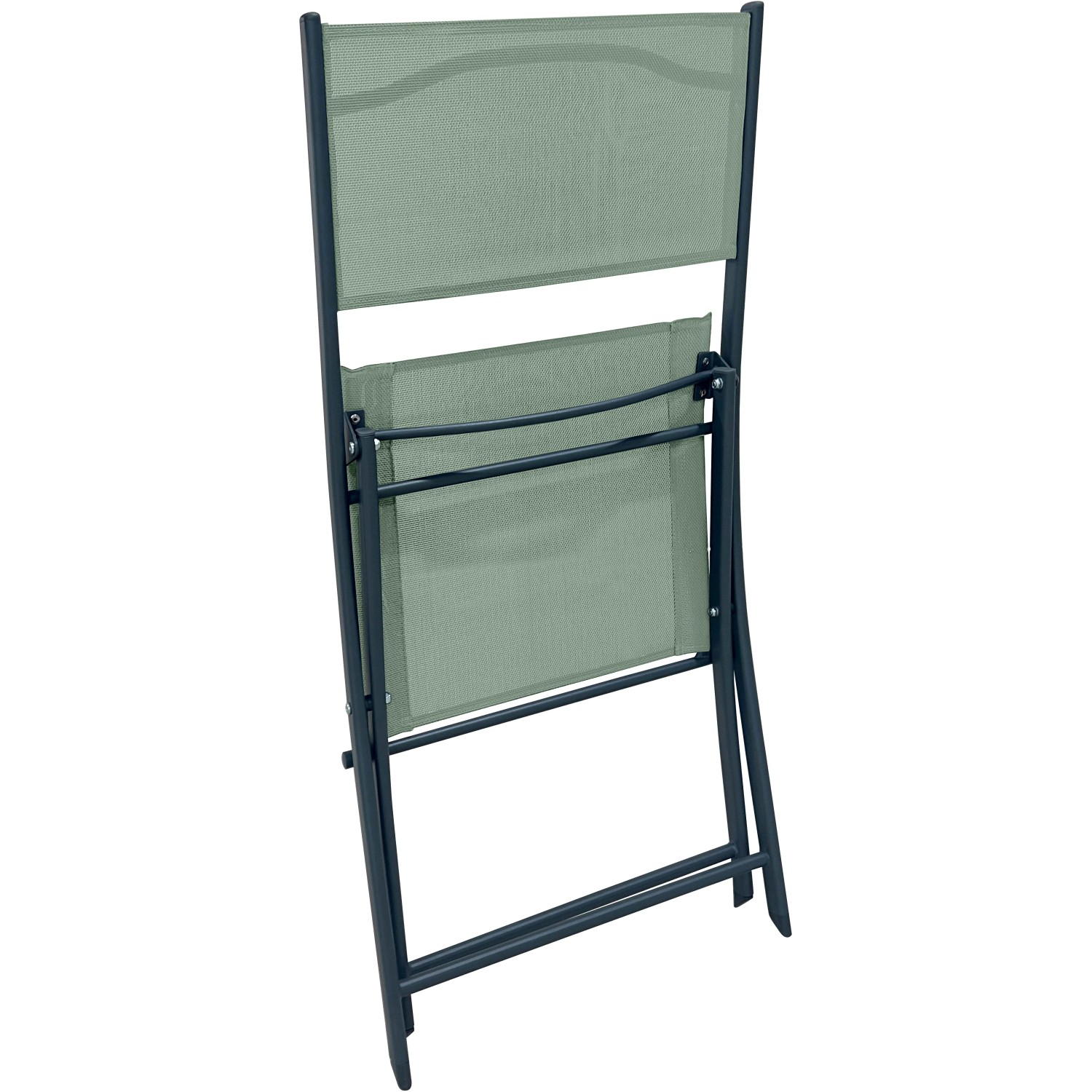 Sedia da giardino t.b.t. piegata in verde.