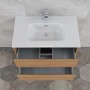 Mobile bagno base lavabo sospesa Ness 81 2/C honey 81x46 cm_4