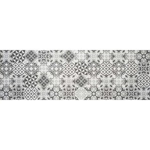 Paraschizzi t.b.t. con motivo grigio e bianco per la cucina.