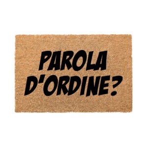 Zerbino in cocco con fondo in vinile stampato design assortiti
