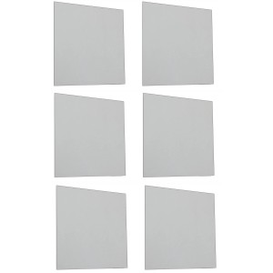 Sei specchi da parete quadrati grigi della categoria Specchi da parete.