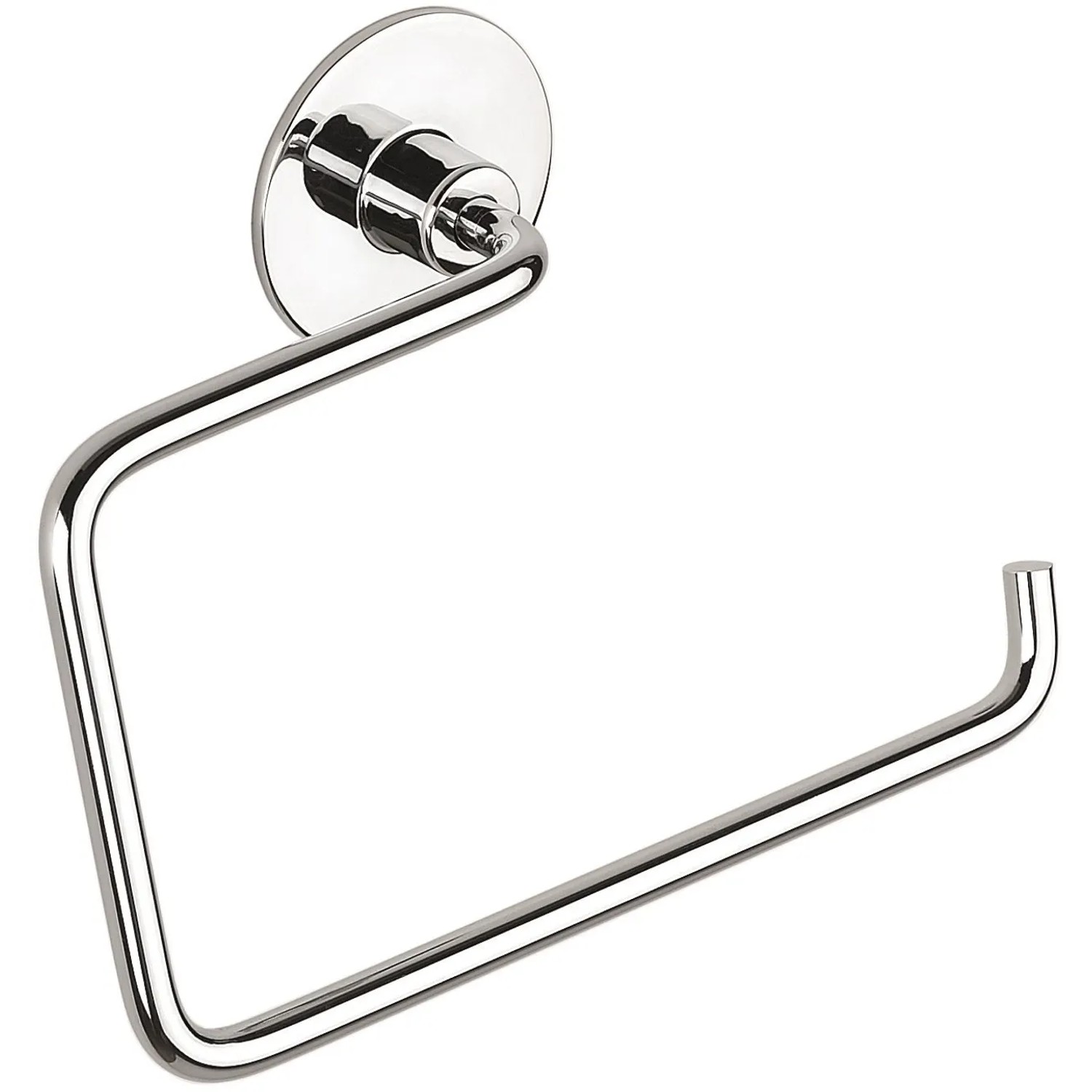 Porta asciugamani t.b.t. in cromo lucido per il bagno.