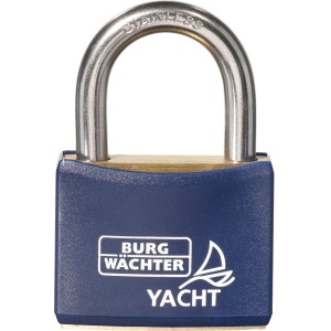 Lucchetto Burg Wächter Yacht 460 NI 20, blu, resistente all'acqua di mare e antiruggine.