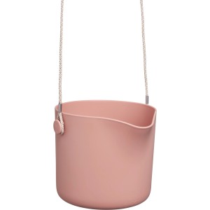 Vaso per fiori Elho B.For Swing rosa pallido Ø 18cm con sospensione per interni.