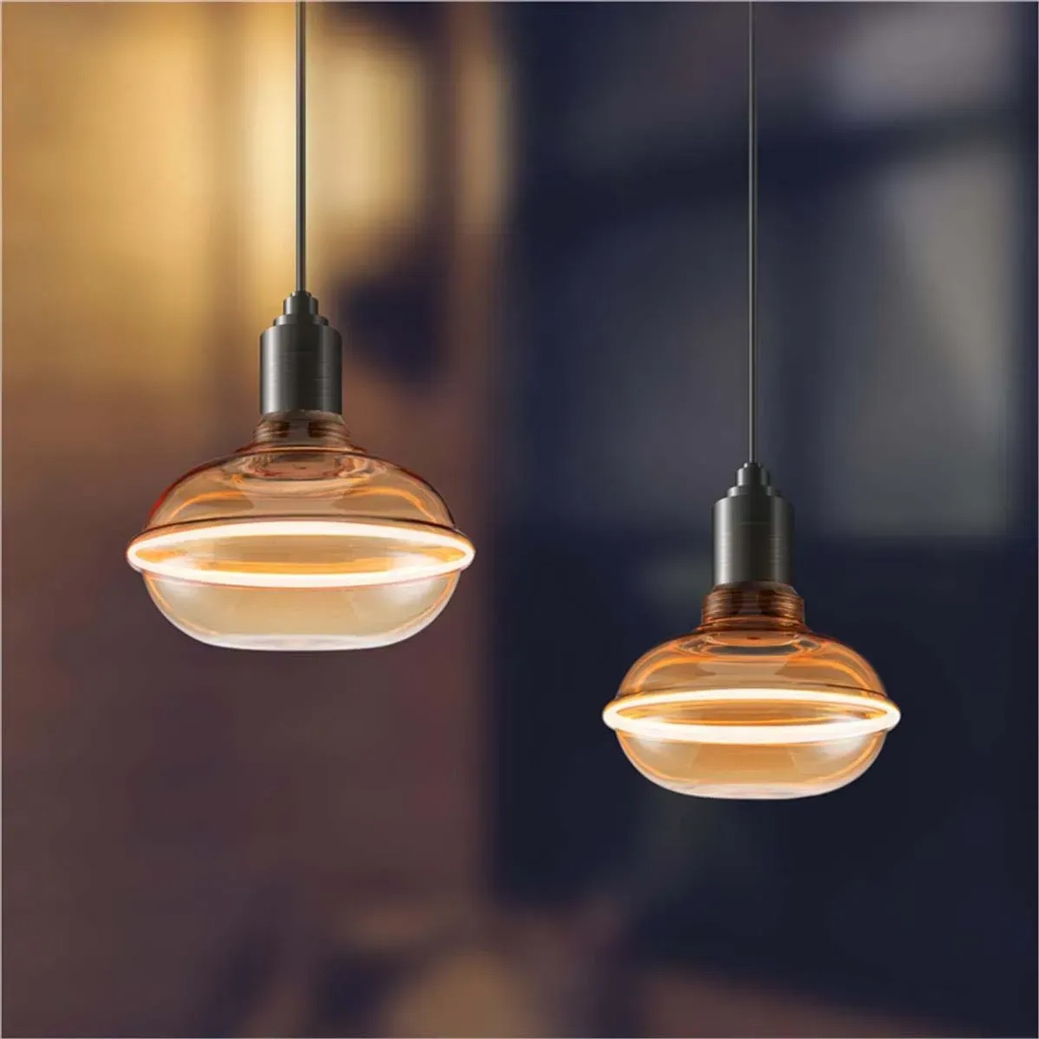Lampada LED decorativa E7 eclipse Prismalux 265 lm ambrata_2