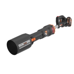 Soffiatore a batteria t.b.t. WORX, ideale per il giardinaggio.
