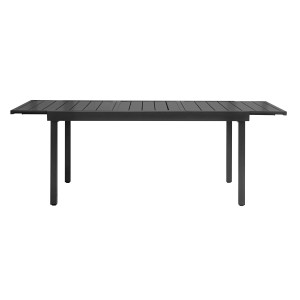 Tavolo da giardino nero t.b.t. con prolunga.