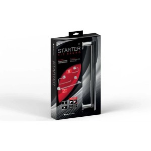 Corredo bagno Starter a parete 4 pz acciaio cromato