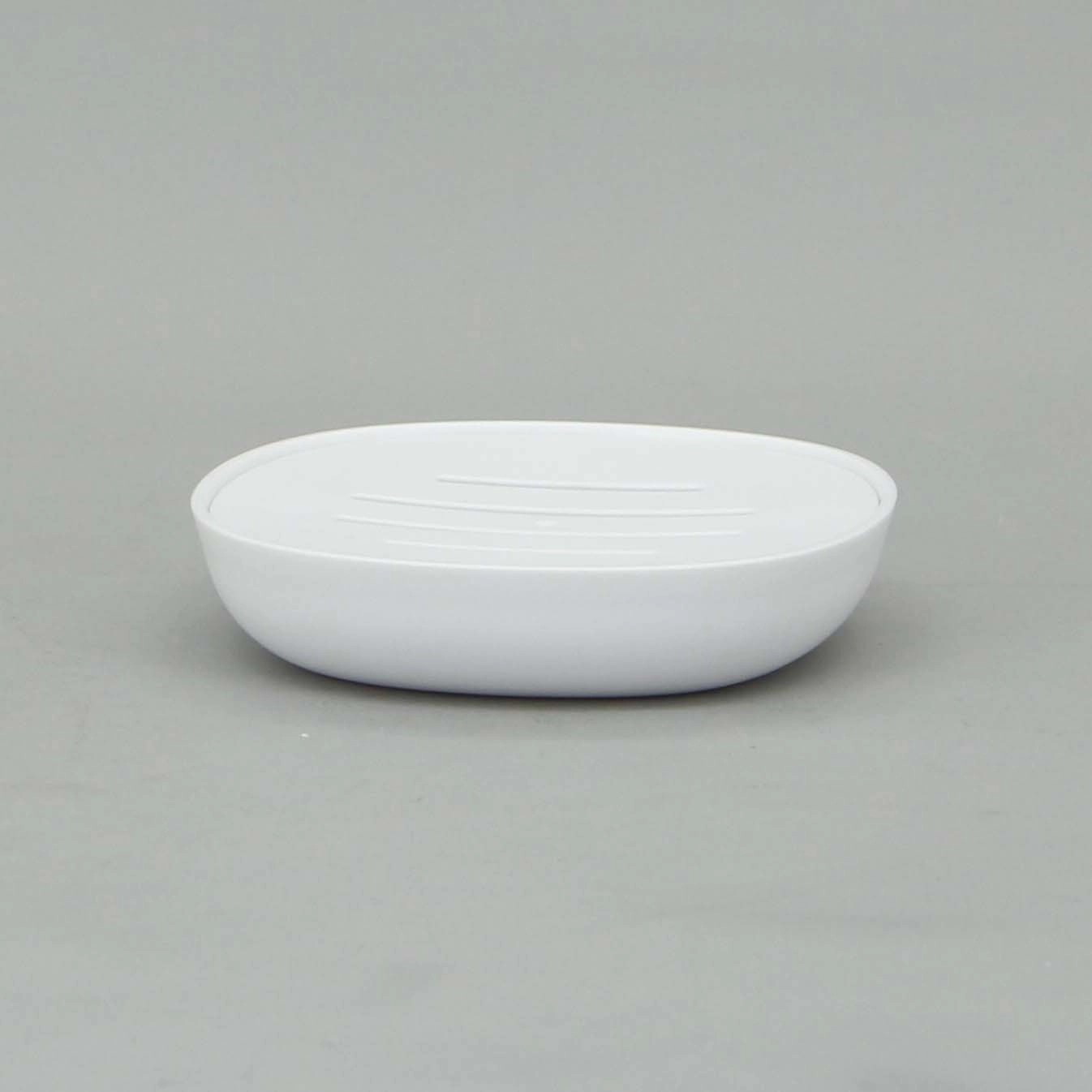 Portasapone Ovale Grigio In Plastica - Per Bagno O Cucina, Pratico E Resistente - Foto 5