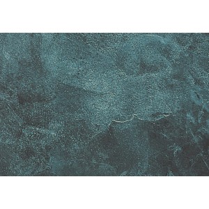 Pittura decorativa effetto petrolio scuro con texture marmorizzata.