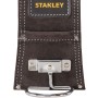 Portautensili Stanley in pelle per cintura da lavoro, marrone.