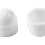 LUX Copri-cappucci M10, set da 6 pezzi, bianco, per viti per mobili.