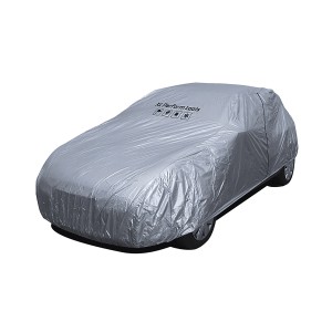 Copertura auto argentata per protezione da gelo e intemperie.