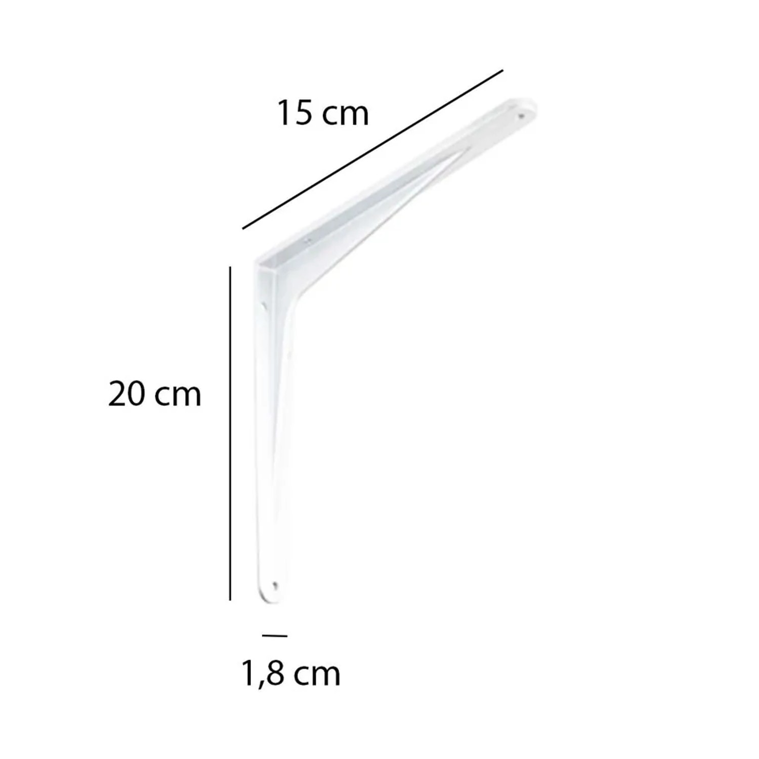 Reggimensola in alluminio 150x200 mm bianco opaco_4