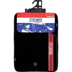 Tappetini auto neri Sparco Corsa per interni.