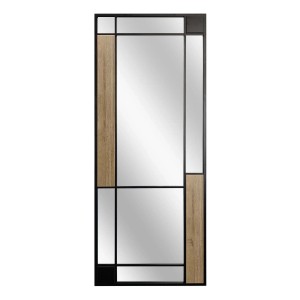 Specchio da parete Loft Two-Tone 60x150 cm rovere nero