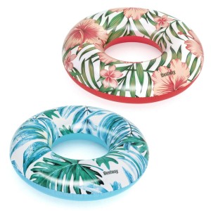 Ciambelle gonfiabili Bestway Tropical Palms, 2 design con foglie e fiori tropicali.