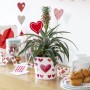 Scheurich portavaso Heartbeat, Ø 13cm, con cuori. Perfetto come regalo.