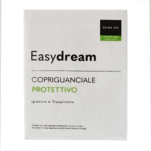 Copricuscino Easy Dream, 50x80 cm, con zip. Protettivo e igienico.