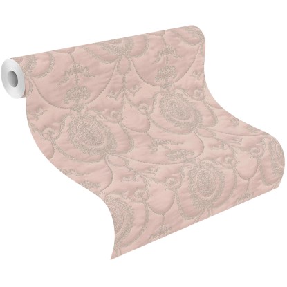 Carta da parati non tessuta Rasch Trianon XIII Ornamento rosa 10,05x0,53 m