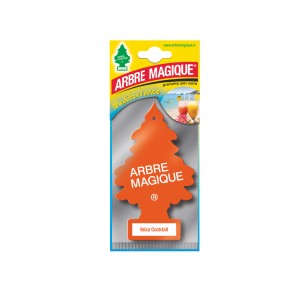 Profumatore per auto arancione "Ibiza Cocktail" di Arbre Magique per la cura dell'auto.