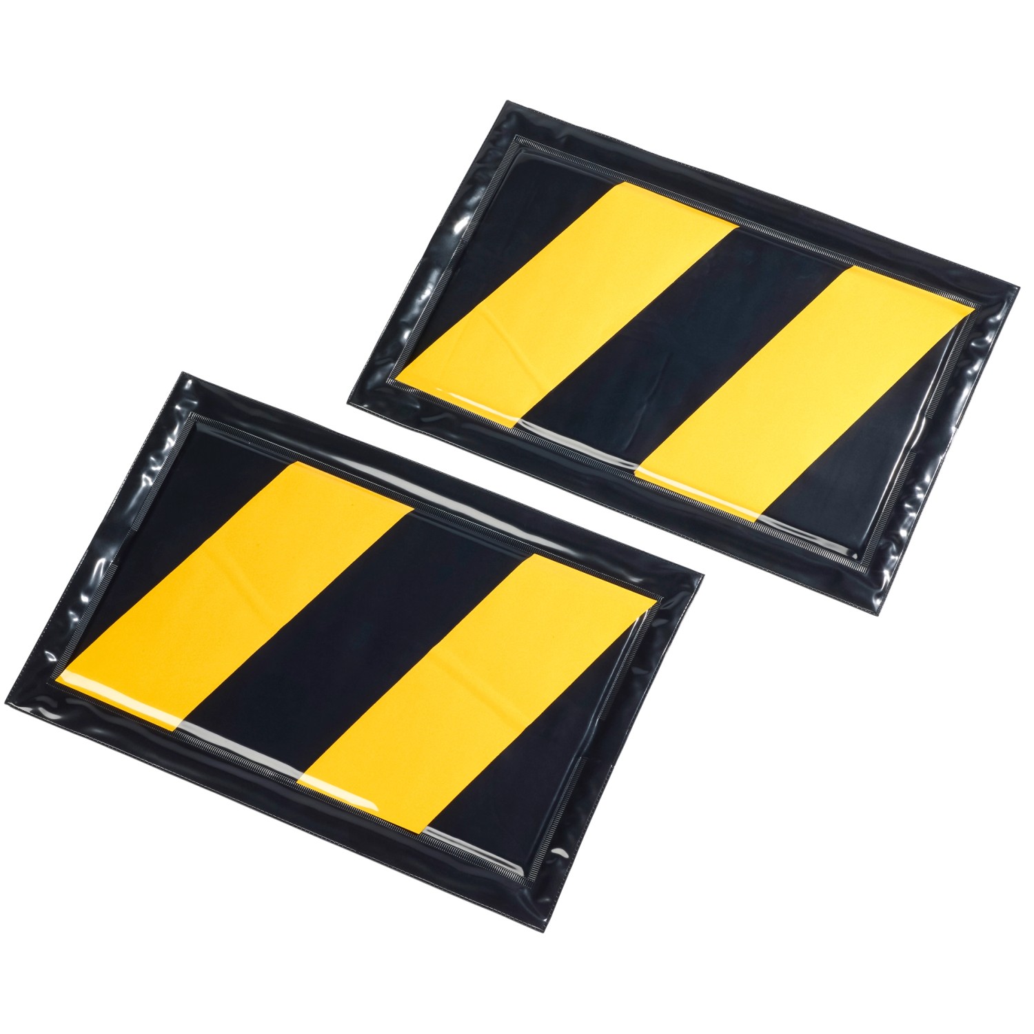 Paracolpi Parete Garage SOBEAU - 4 Pezzi 30x10cm, Schiuma EVA Autoadesiva, Nero