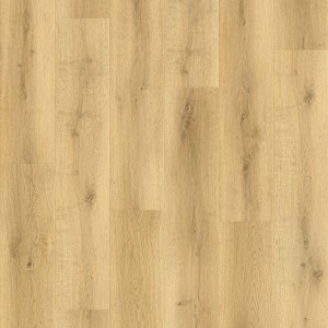 Pavimento in vinile rovere Bergen con sughero, effetto legno chiaro, adatto per riscaldamento a pavimento.