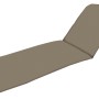 Cuscino beige per lettino da giardino, cuscino da esterno.