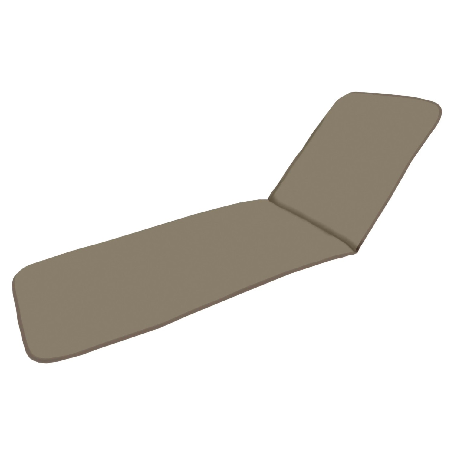 Cuscino beige per lettino da giardino, cuscino da esterno.