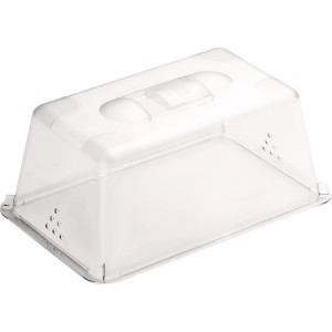 Coperchio trasparente per serra 19x29x13cm con ventilazione per la propagazione delle piante.