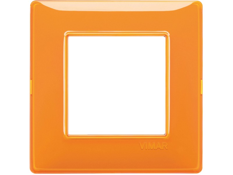 Vimar Plana placca 2M reflex per pannelli colore arancio