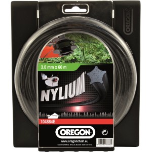 Filo per decespugliatore Oregon Nylium, 3.0mm x 60m, per tagliaerba e bordatori.