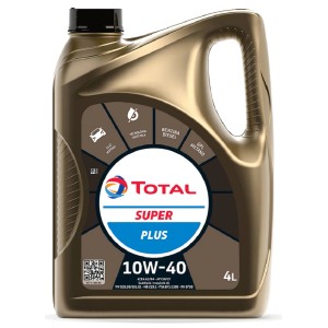 Total Super Plus 10W-40 olio motore, tanica da 4 litri per motori benzina e diesel.