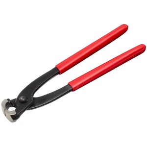 Pinze Ellix Rabitz, 200 mm, con manici in plastica rossa. Pinze per l'edilizia.
