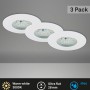 Briloner LED faretti da incasso Attach, set da 3, bianchi, adatti per interni e bagni.