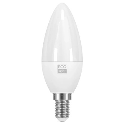 Lampadina LED classica candela 6400K 490Lm