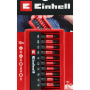 Set di inserti a impatto Einhell da 10 pezzi in formato tascabile con inserti PH, PZ, T e H per cacciaviti e avvitatori a batteria.