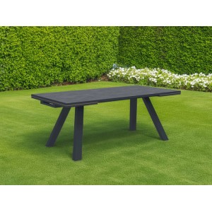 Tavolo allungabile da giardino Gilroy in alluminio 200/290x100xH74 cm