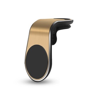 t.b.t. supporto magnetico per telefono per bocchette auto, color oro.