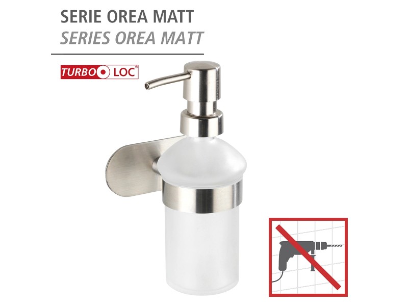 Turbo-Loc® Dosatore di sapone Nero opaco, acciai…