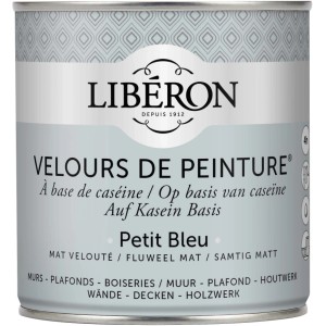 Idropittura lavabile Velours de Peinture Liberon Petit Bleu 0,5 L