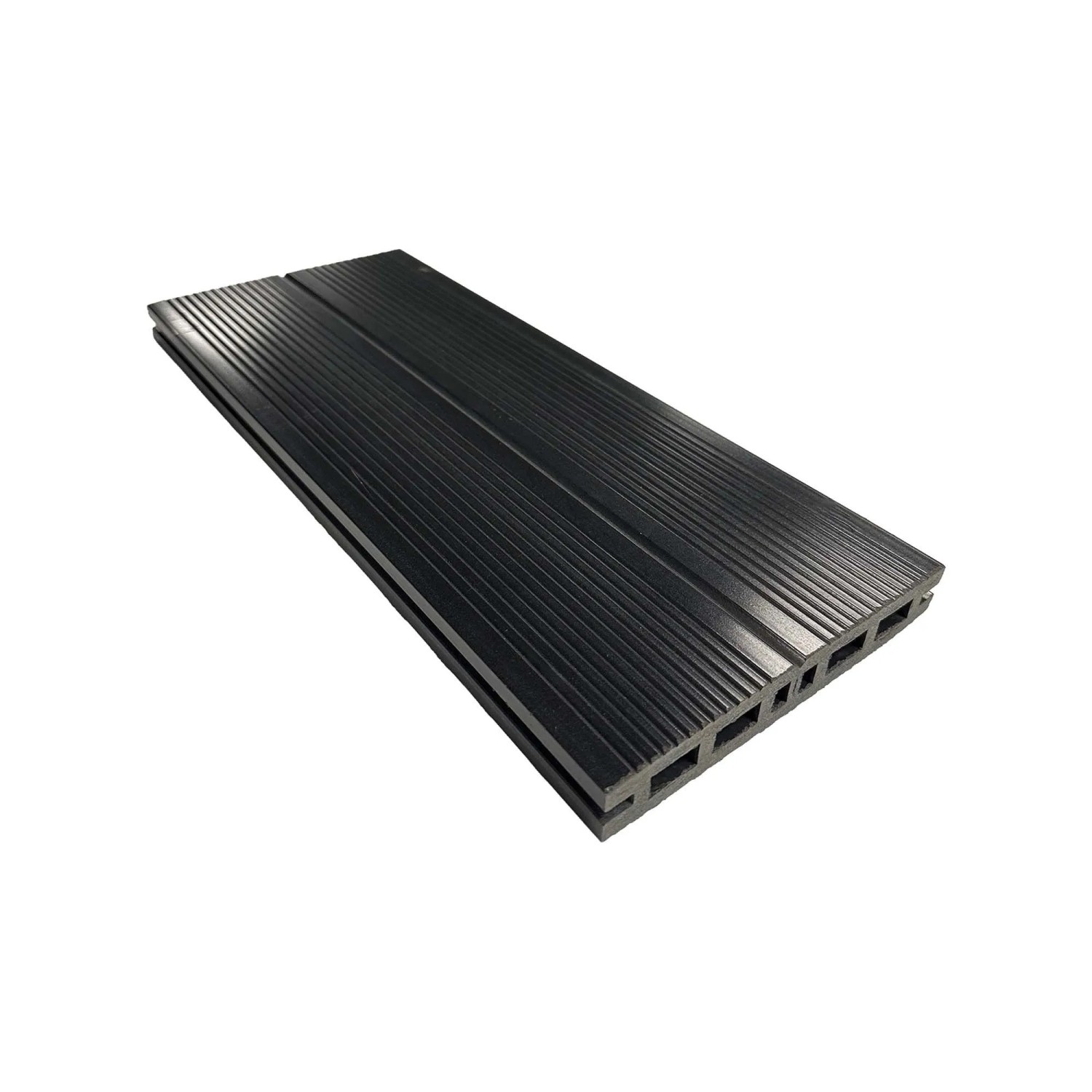 Piastrelle da esterno doga WPC WOOD double face antracite 161x2000 mm_5
