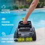 Robot piscina Zodiac CNX 2020 durante la rimozione del filtro. Pulisce fondo, pareti e linea d'acqua.