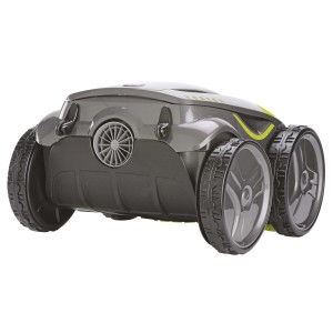 Robot pulitore per piscina Zodiac GV 5220, grigio, per fondo, pareti e linea di galleggiamento. Pulitore automatico con 4 ruote motrici.