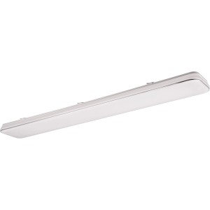 Plafoniera LED Reality Blanca bianca e dimmerabile, lunga 120 cm, per corridoio e soggiorno.
