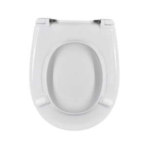 Sedile WC t.b.t. bianco visto dall'alto, adatto a qualsiasi bagno.